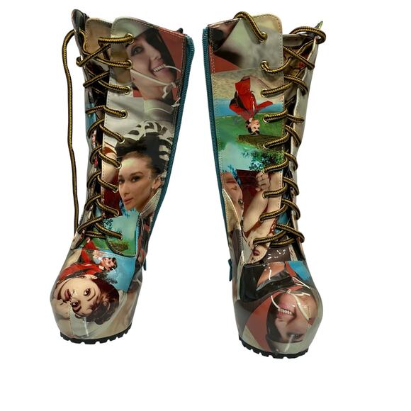 Shoe Republic Aubrey Hepburn Stiletto Platform Leather Heel Size 10 NWOT - Picture 7 of 10